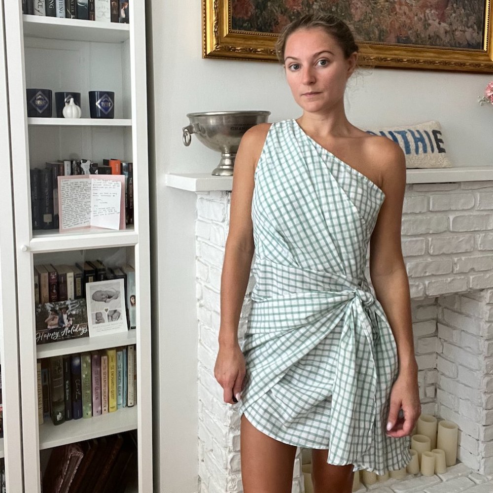 NWT Hello Molly Speed Bumps Dress Sage